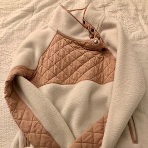 ABERCROMBIE & FITCH ASYMMETRICAL FLEECE